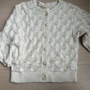 Sezane Crochet Cardigan